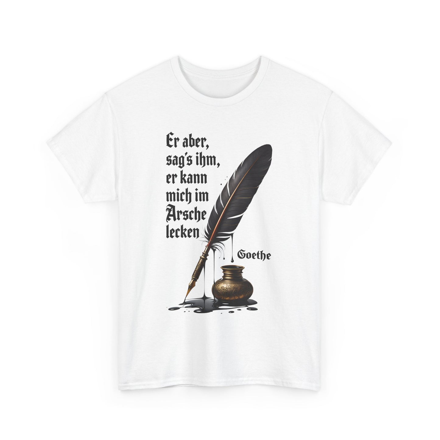 Unisex T-Shirt mit Zitat - Goethe