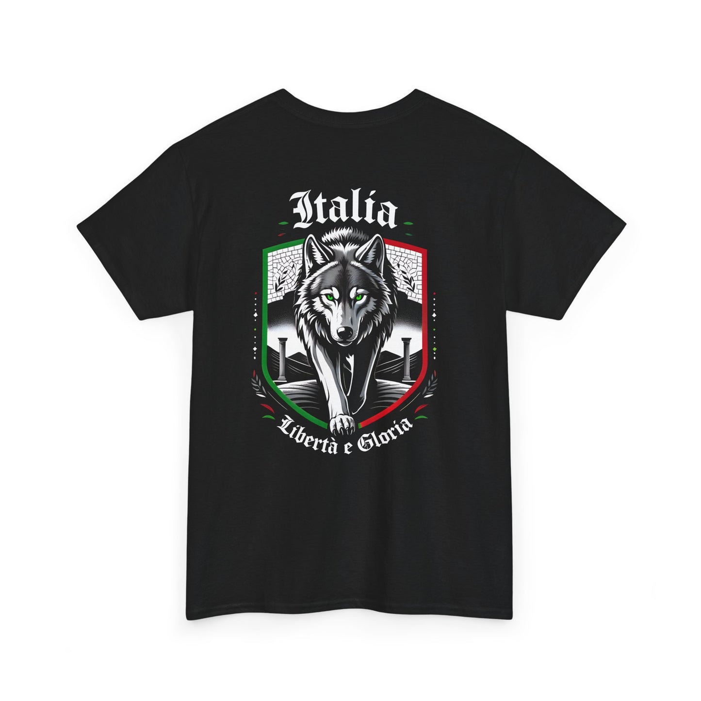 Unisex T-Shirt mit Wolf und Spruch - Italien