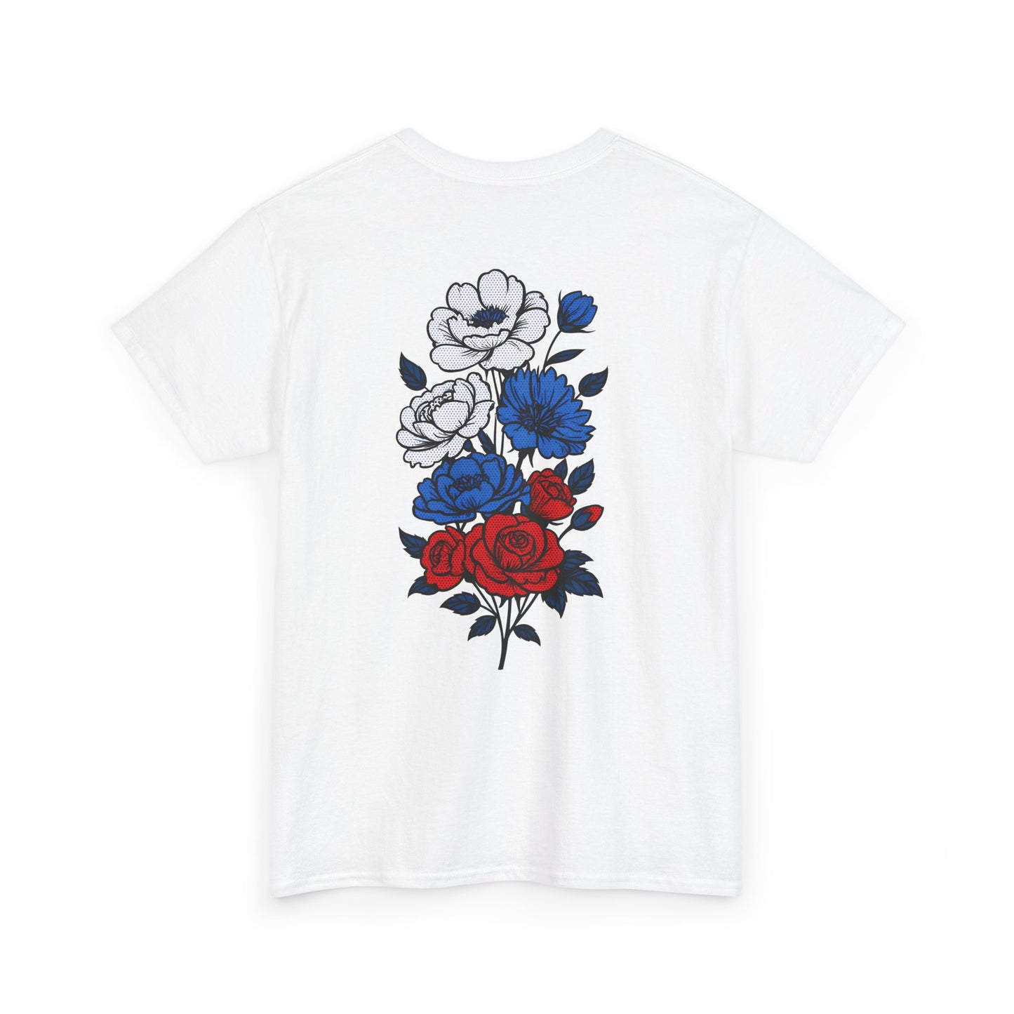 T-Shirt mit Blumen - Russland (Druck hinten)