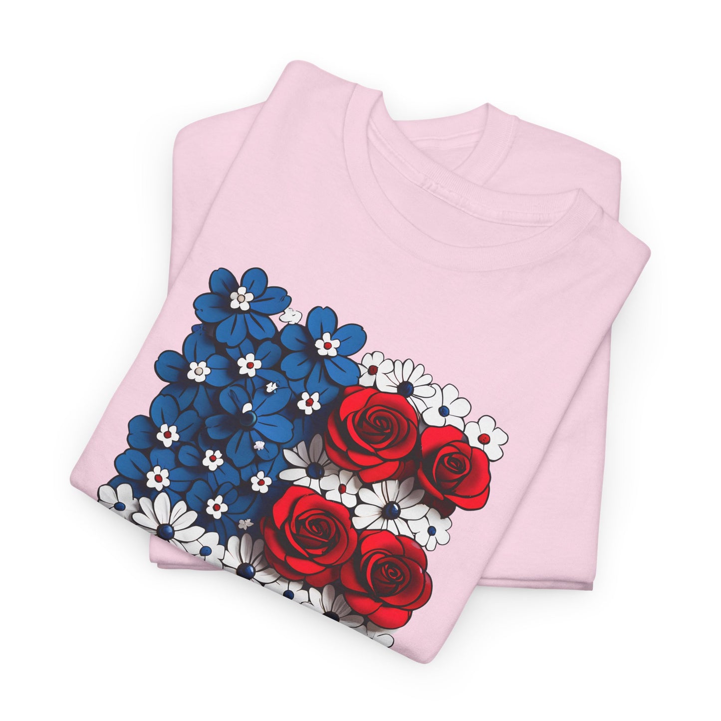 Unisex T-Shirt mit Blumen - US