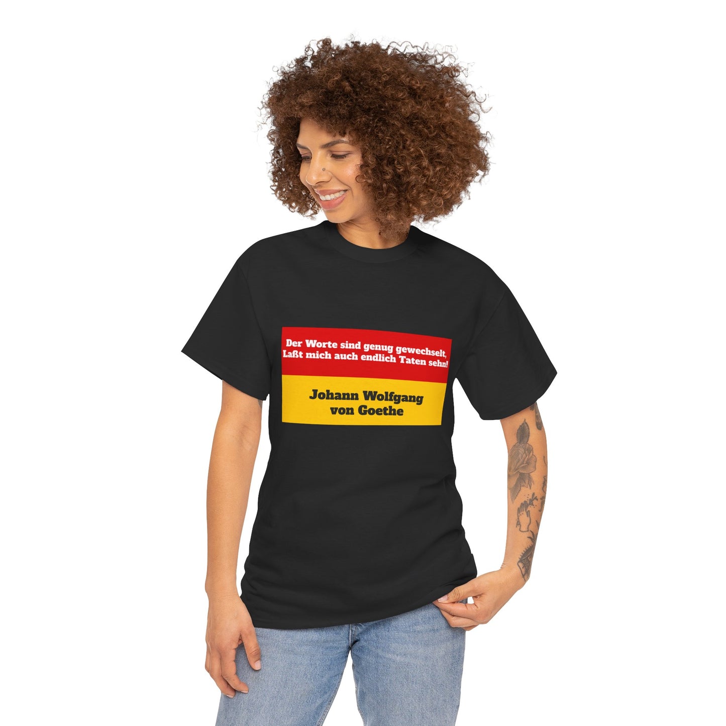 Unisex T-Shirt mit Zitat - Goethe
