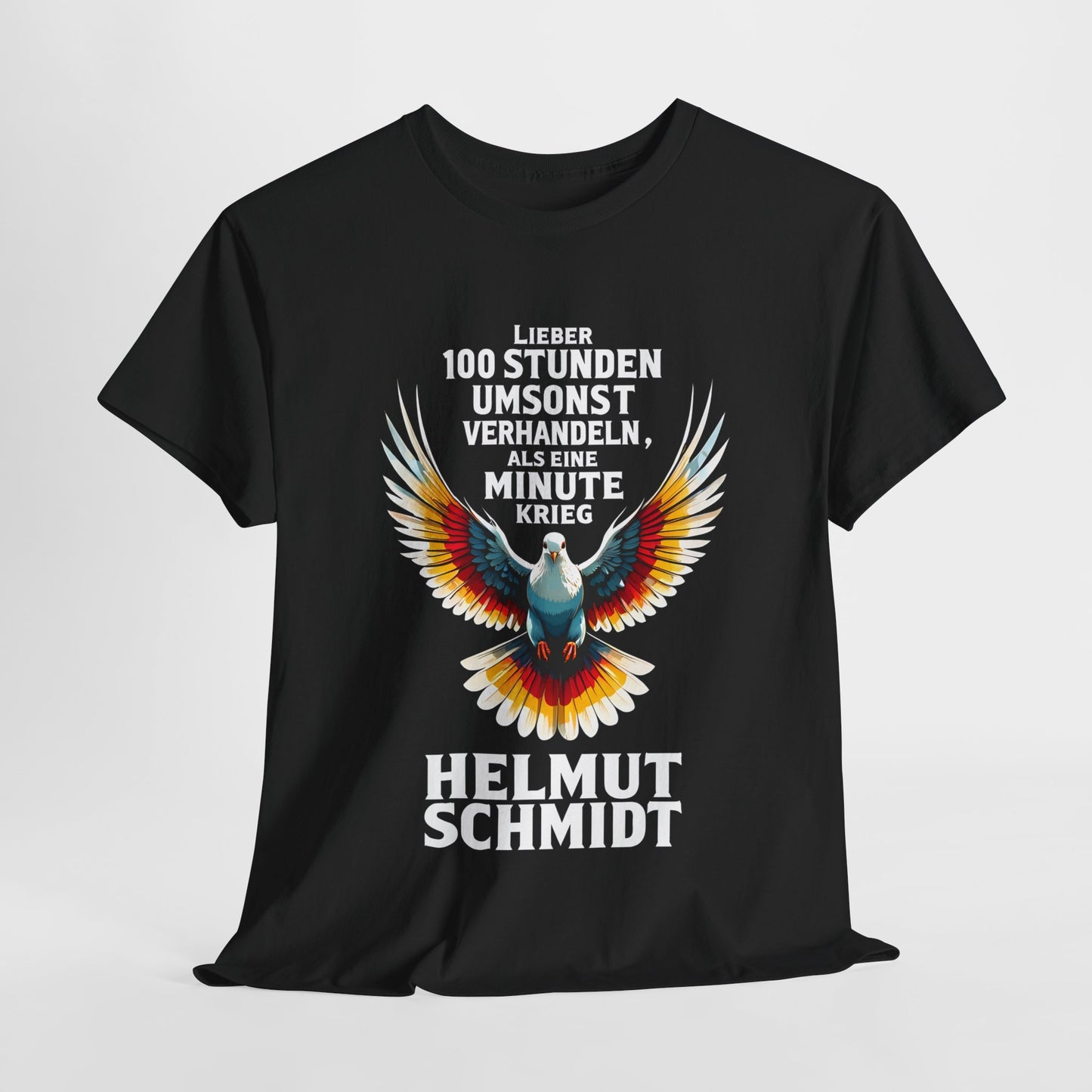 Unisex T-Shirt Helmut Schmidt - Friedenszitat