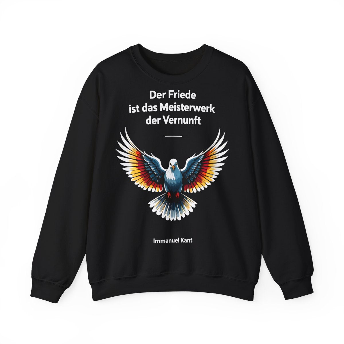 Unisex Sweatshirt mit Taube und Zitat - Kant – front
