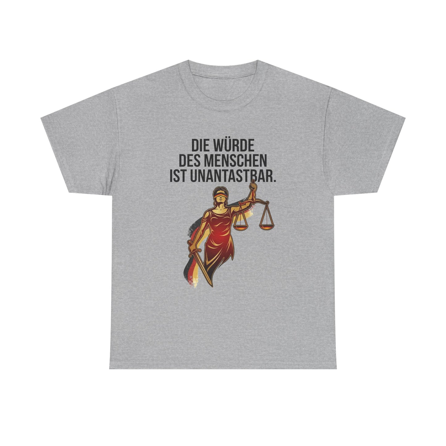 Unisex T-Shirt aus Baumwolle - Würde unantastbar