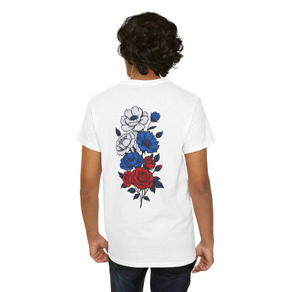 T-Shirt mit Blumen - Russland (Druck hinten)