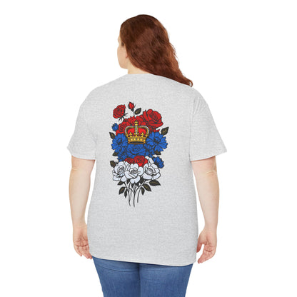 T-Shirt mit Blumen - Serbien (Druck hinten)