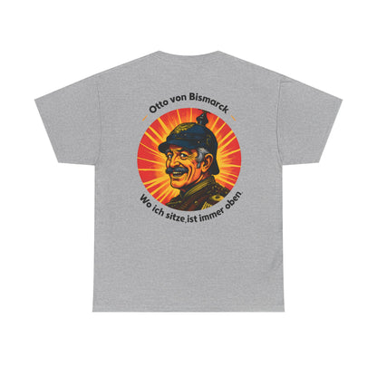 Unisex T-Shirt mit Bismarck und Zitat - Deutschland (Druck hinten)