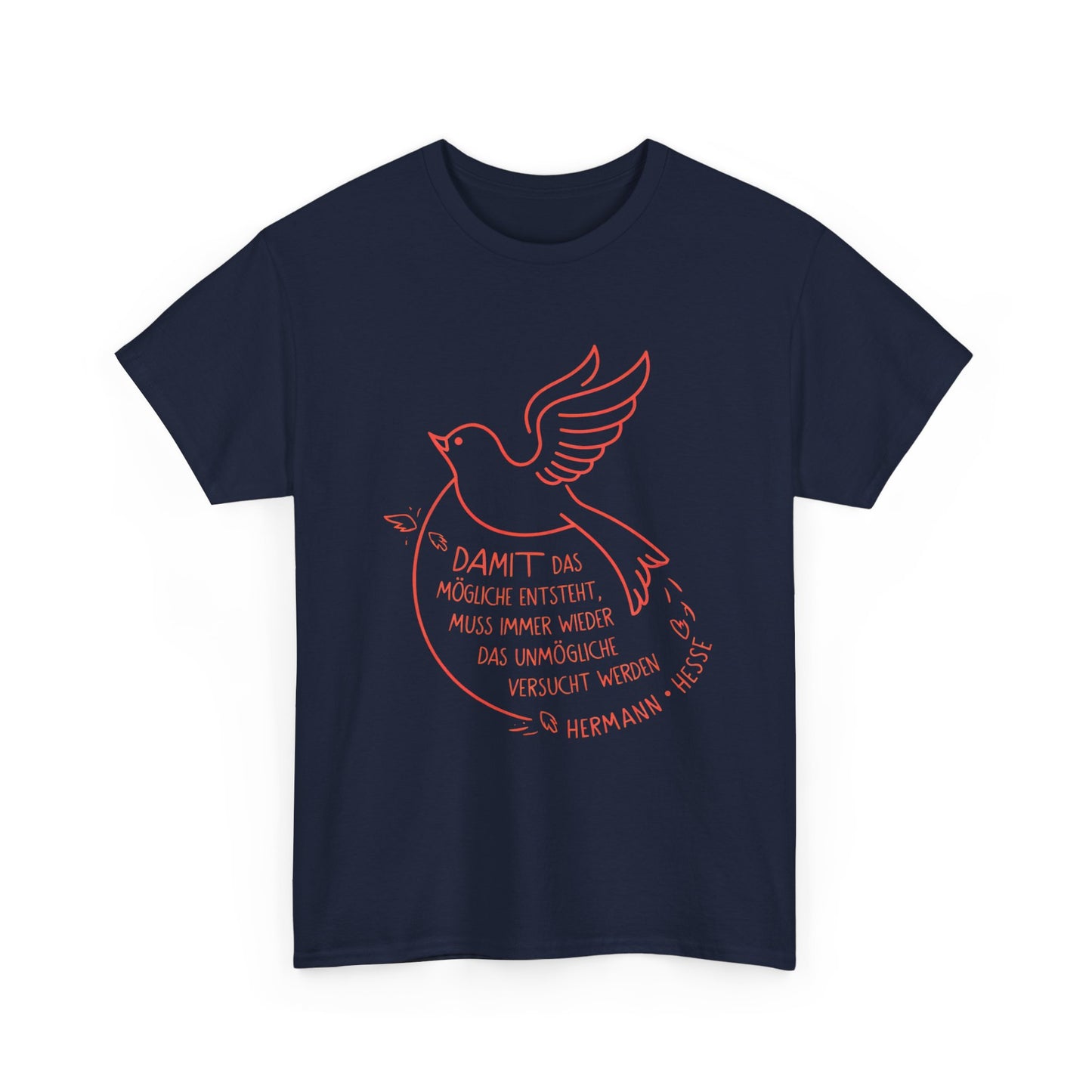 Unisex T-Shirt mit Zitat - Hermann Hesse - Unmögliche