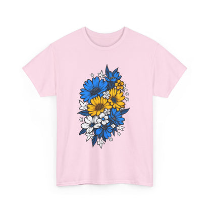 Unisex T-Shirt mit Blumen - Bosnien und Herzegowina