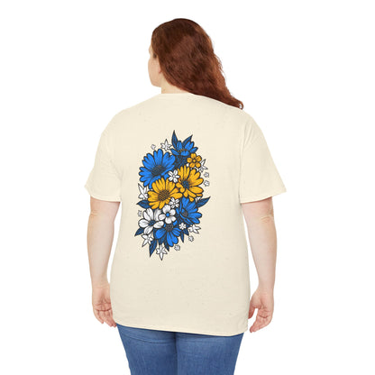 T-Shirt mit Blumen - Bosnien und Herzegowina (Druck hinten)