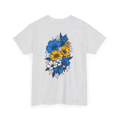 T-Shirt mit Blumen - Bosnien und Herzegowina (Druck hinten)