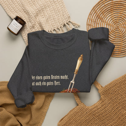 Unisex Sweatshirt mit Zitat - Busch - Ein guter Braten