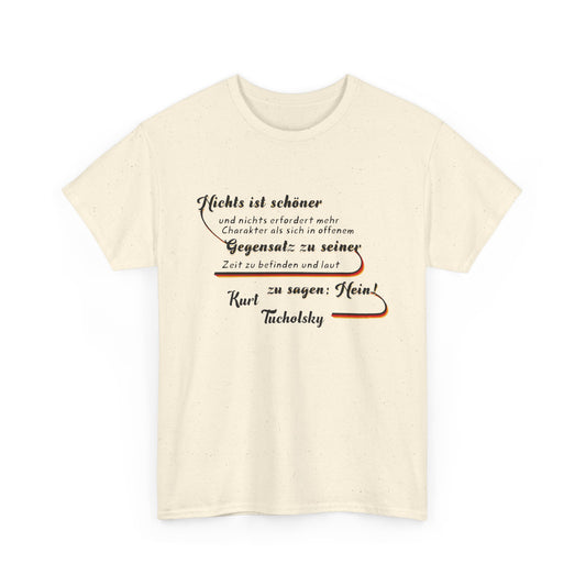 T-Shirt mit Zitat - Kurt Tucholsky - Gegensatz