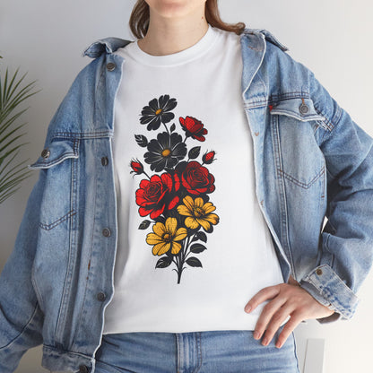 Unisex T-Shirt mit Blumen - Deutschland