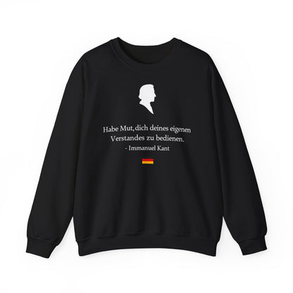 Unisex Sweatshirt mit Zitat - Immanuel Kant - Mut zum Verstand