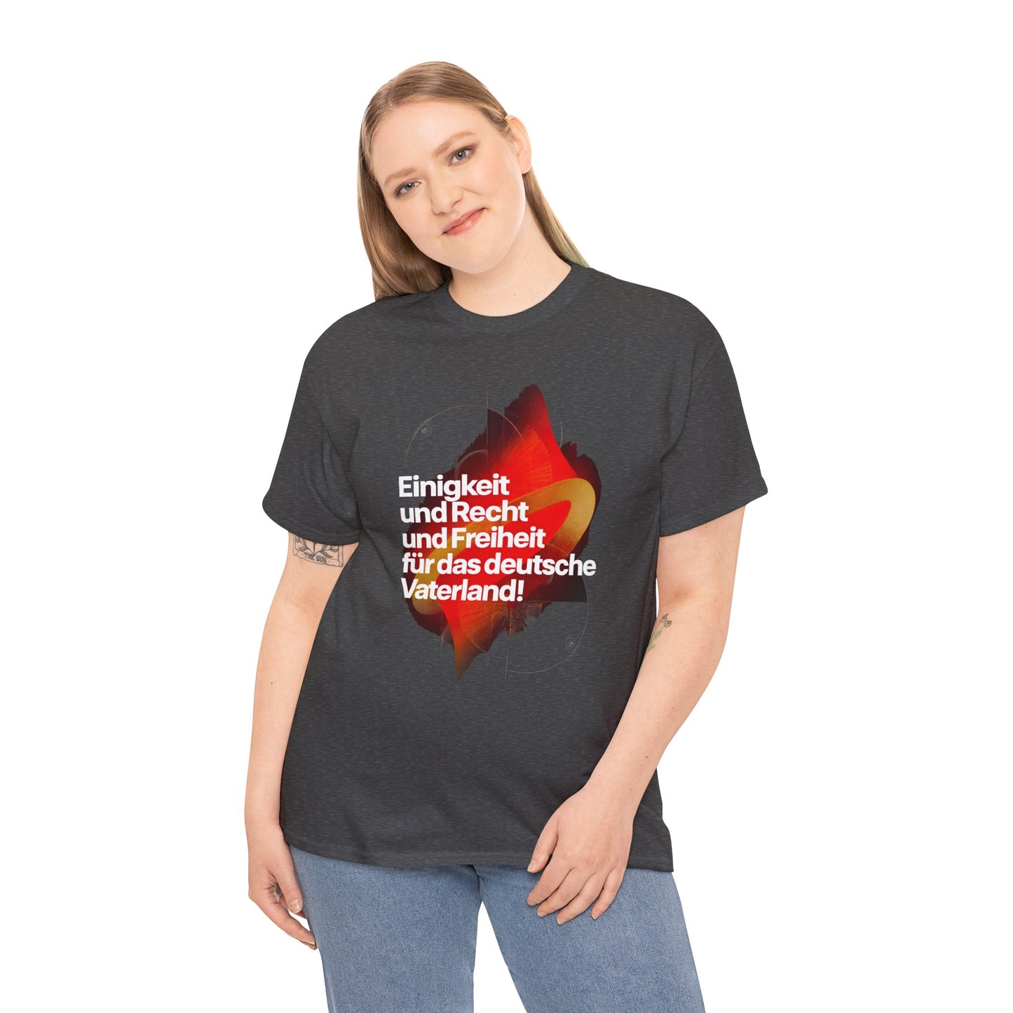 Unisex T-Shirt mit Hymne - Deutschland