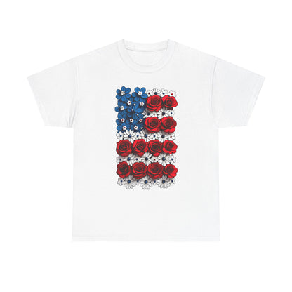 Unisex T-Shirt mit Blumen - US