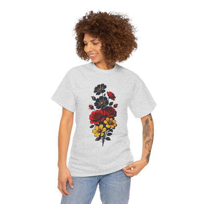 Unisex T-Shirt mit Blumen - Deutschland