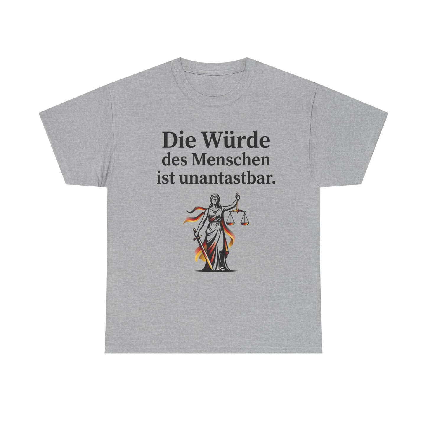 Unisex T-Shirt aus Baumwolle - Würde unantastbar