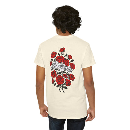 T-Shirt mit Blumen - Österreich (Druck hinten)