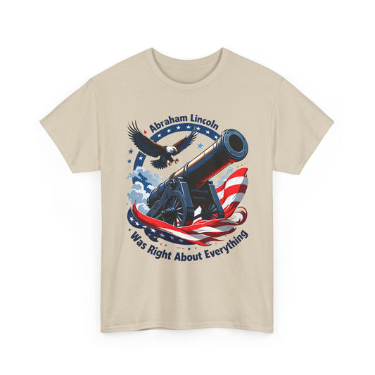 Unisex T-Shirt mit Abraham Lincoln Spruch - USA