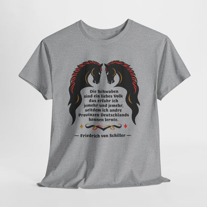 Unisex T-Shirt mit Zitat - Schiller - Schwaben ein liebes Volk