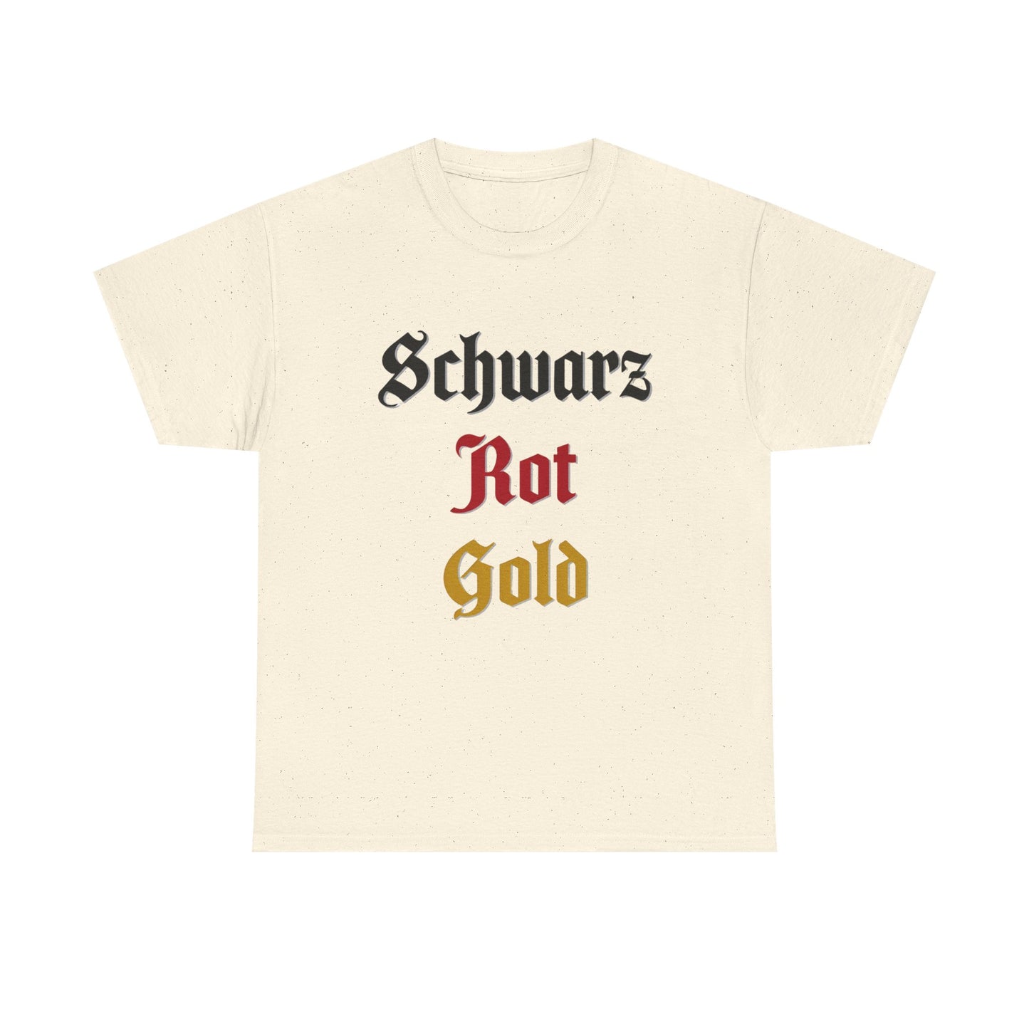 T-Shirt mit Deutschland Design - Schwarz Rot Gold