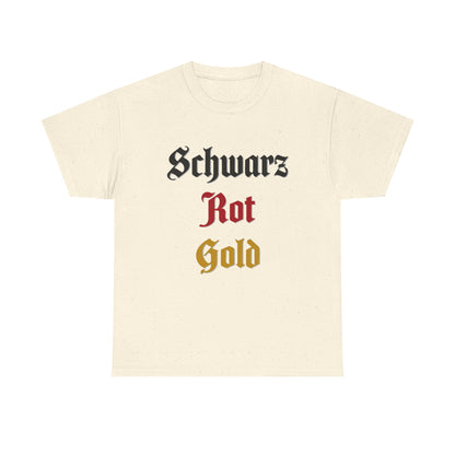 T-Shirt mit Deutschland Design - Schwarz Rot Gold