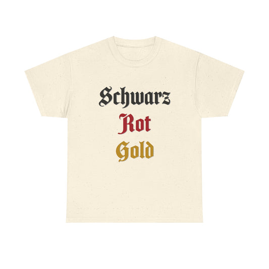 T-Shirt mit Deutschland Design - Schwarz Rot Gold