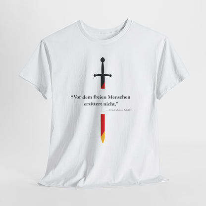 Unisex T-Shirt mit Zitat - Schiller - Erzittert nicht
