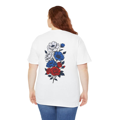 T-Shirt mit Blumen - Russland (Druck hinten)