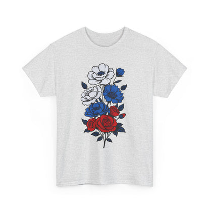 Unisex T-Shirt mit Blumen - Russland