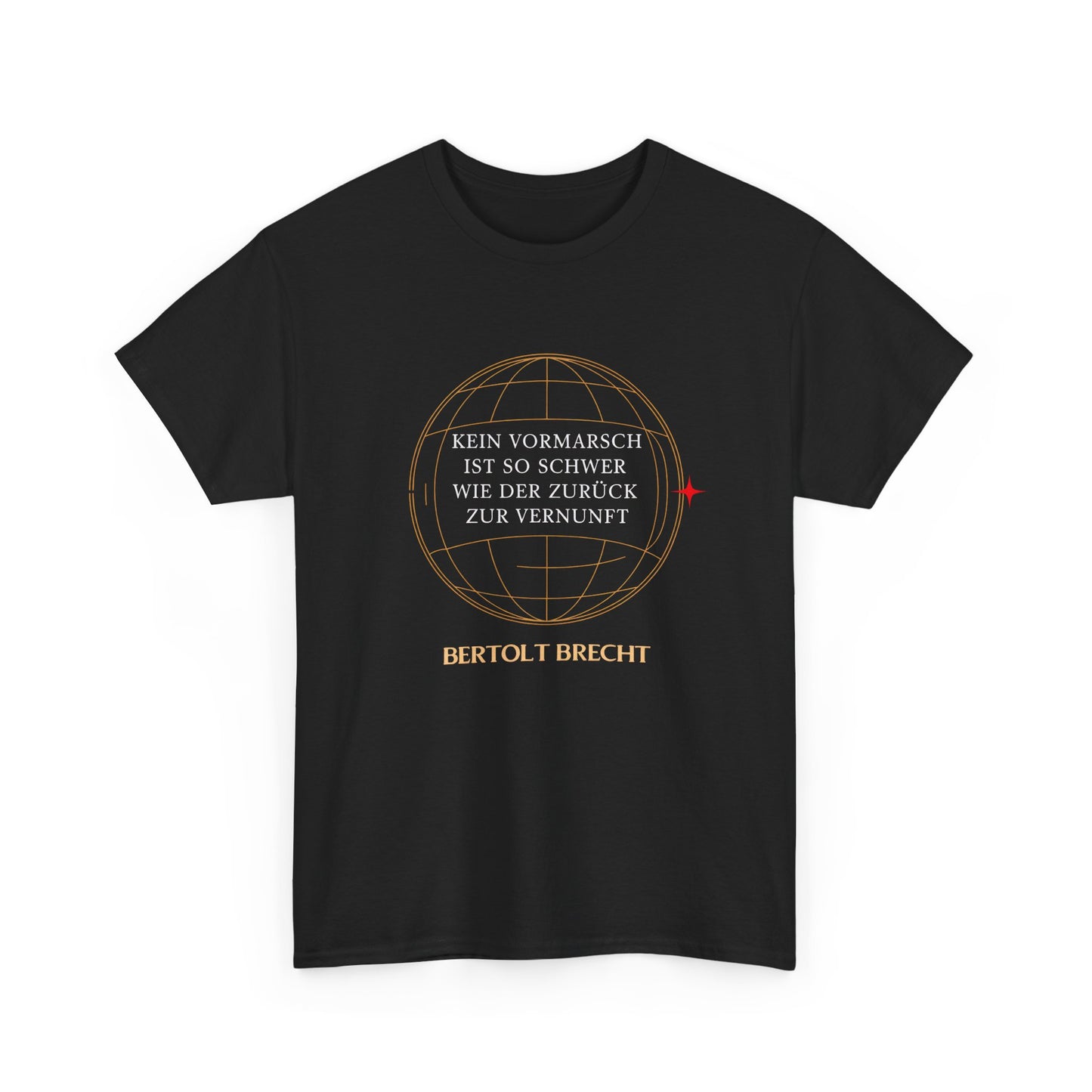 T-Shirt mit Zitat - Bertolt Brecht - Vormarsch Vernunft