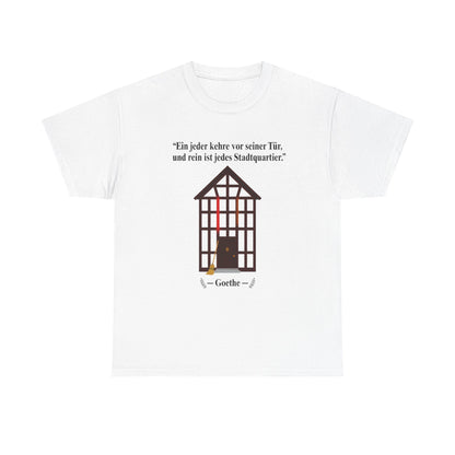 Unisex T-Shirt mit Zitat - Goethe - Stadtquartier
