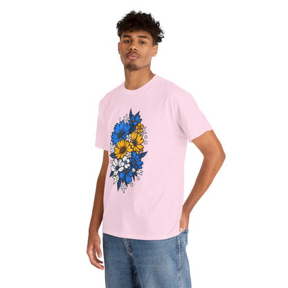 Unisex T-Shirt mit Blumen - Bosnien und Herzegowina