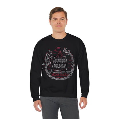 Unisex Sweatshirt mit Zitat -Hermann Hesse - Einfache Wege