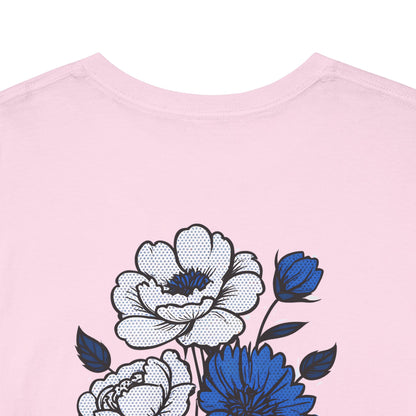 T-Shirt mit Blumen - Russland (Druck hinten)
