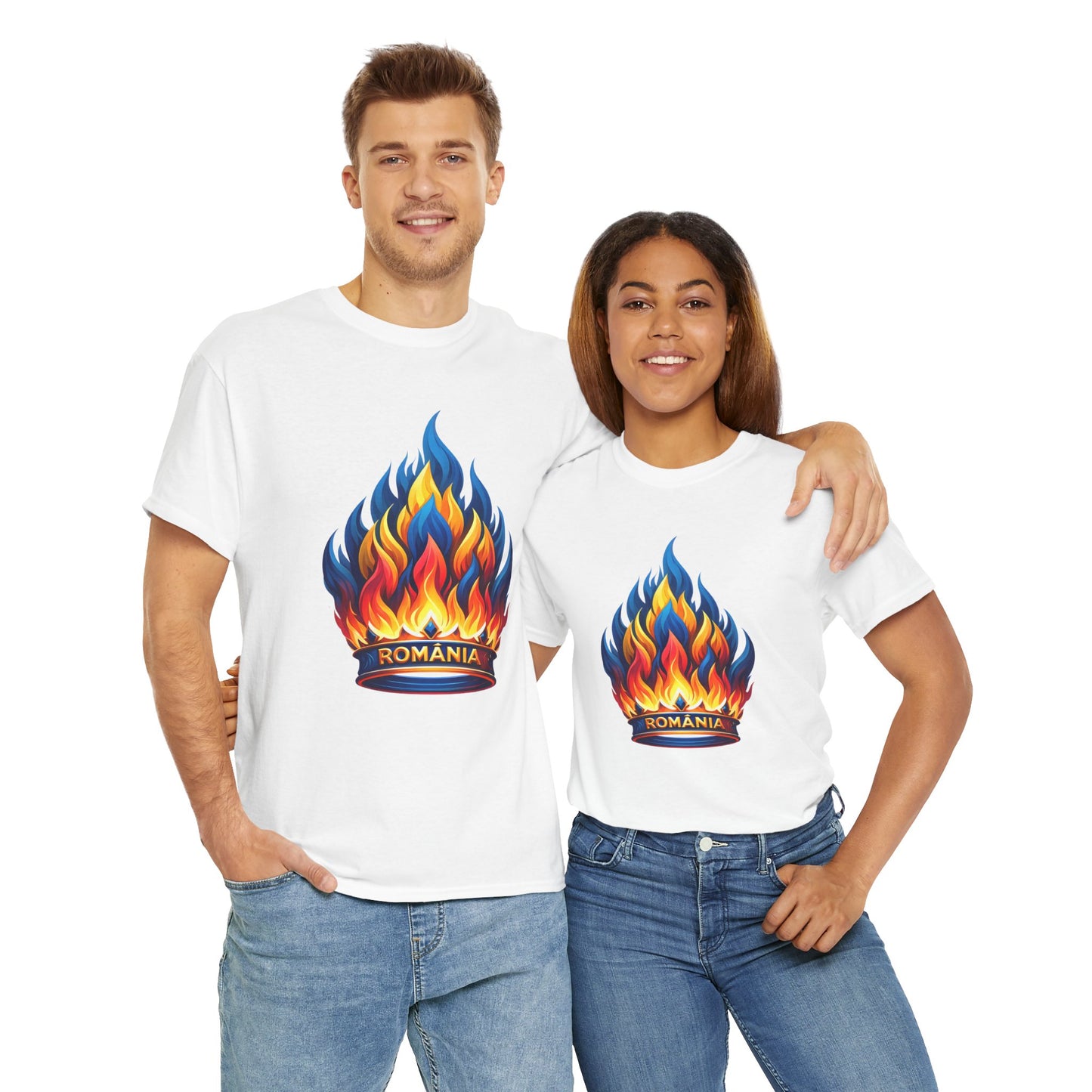 Unisex T-shirt with crown - Romania 