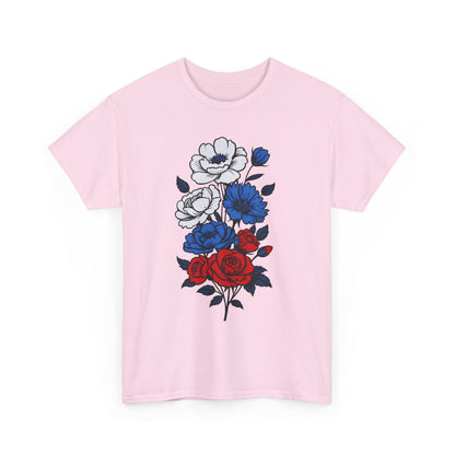 Unisex T-Shirt mit Blumen - Russland
