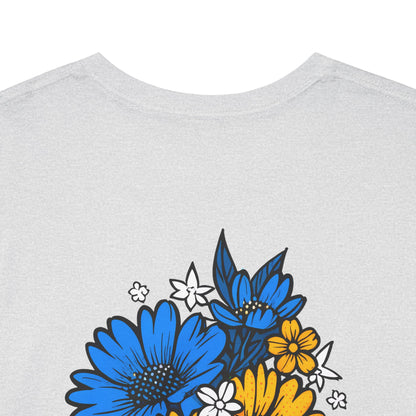 T-Shirt mit Blumen - Bosnien und Herzegowina (Druck hinten)