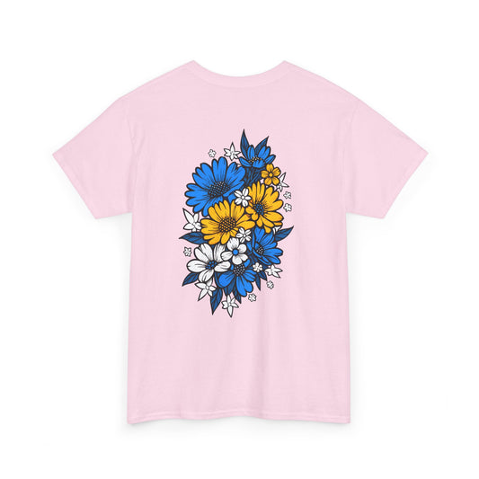 T-Shirt mit Blumen - Bosnien und Herzegowina (Druck hinten)