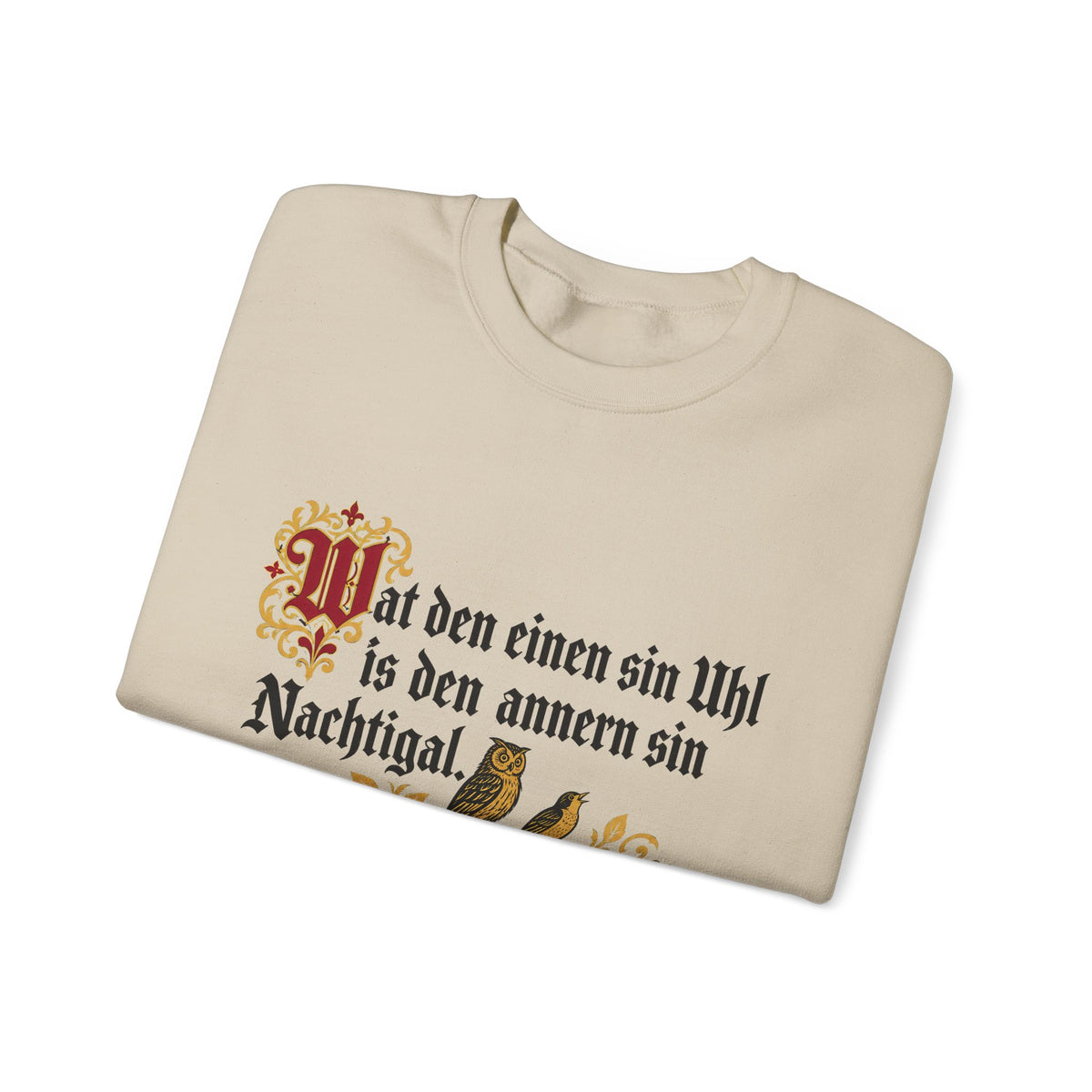 Unisex Sweatshirt mit Zitat - Reuter - Uhl und Nachtigal