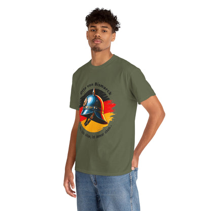 Unisex T-Shirt mit Bismarck Zitat und Pickelhaube - Deutschland
