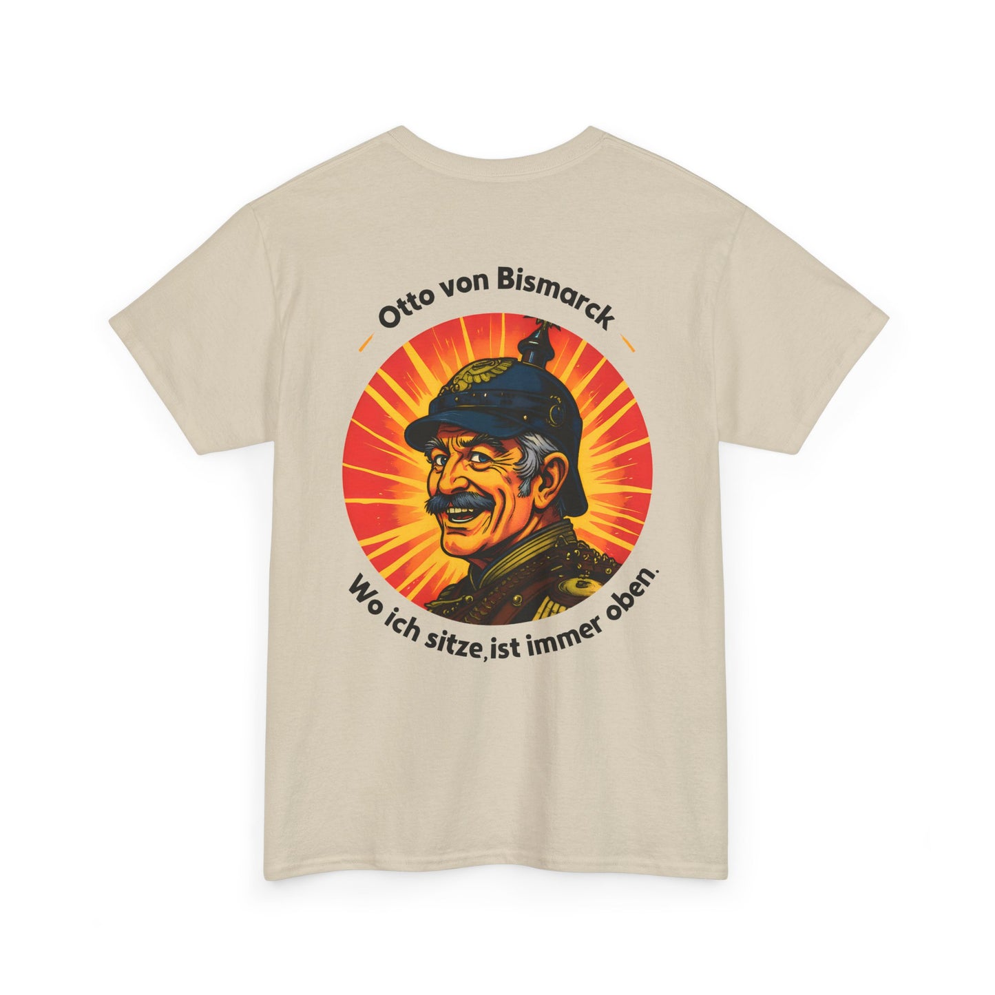 Unisex T-Shirt mit Bismarck und Zitat - Deutschland (Druck hinten)