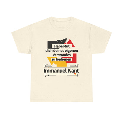 Unisex T-Shirt mit Zitat - Immanuel Kant - Mut zum Verstand