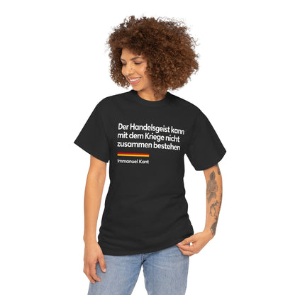 Unisex T-Shirt mit Zitat - Kant - Der Handelsgeist