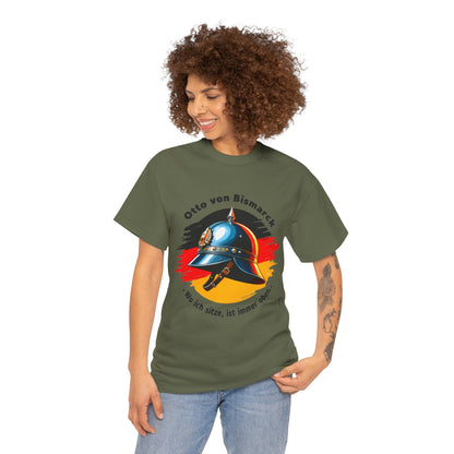 Unisex T-Shirt mit Bismarck Zitat und Pickelhaube - Deutschland