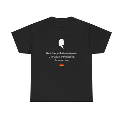 Unisex T-Shirt mit Zitat - Immanuel Kant - Mut zum Verstand