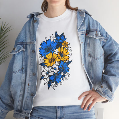 Unisex T-Shirt mit Blumen - Bosnien und Herzegowina