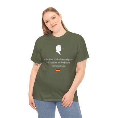 Unisex T-Shirt mit Zitat - Immanuel Kant - Mut zum Verstand